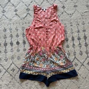 Abercrombie & Fitch Floral Sleeveless Romper